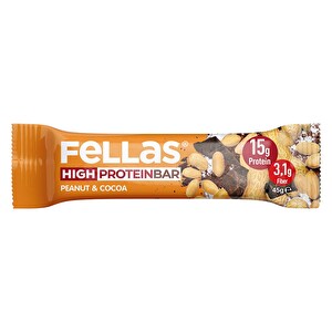 Fellas Yer Fıstığı Ve Kakao Yüksek Protein Bar 45 Gr -1