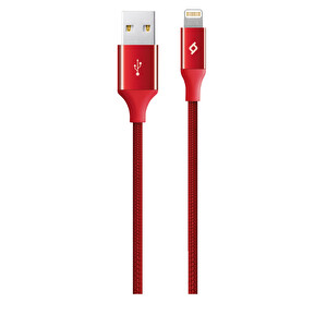 Ttec Alumicable iPhone Şarj Kablosu Kırmızı - 1