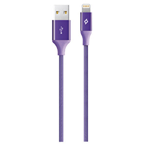 Ttec Alumicable iPhone Şarj Kablosu Mor -1