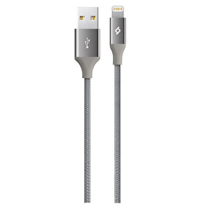 Ttec Alumicable iPhone Şarj Kablosu Uzay Grisi -1