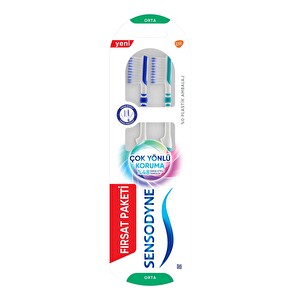 Sensodyne Çok Yönlü Koruma Diş Fırçası Orta 1+1 -1