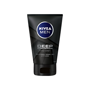 Nivea Men Deep Dimension Yüz & Sakal Temizleme Jeli 100 ml - 1