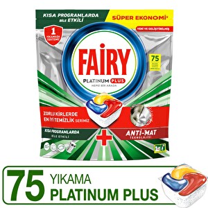 Fairy Platinum Plus 75 Yıkama Bulaşık Makinesi Deterjanı Kapsülü - 1