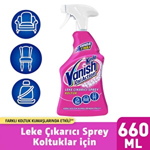 Vanish Kosla Zorlu Lekeler için Leke Çıkarıcı Sprey Koltuk 660 ml - 1
