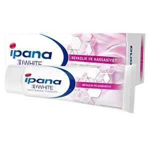 Ipana 3 Boyutlu Beyazlık Therapy Diş Macunu Hassas Beyazlık 1 Alana 1 Bedava Paketi (75 ml + 75ml)