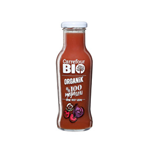 Carrefour Bio Organik Elma İncir Vişne Suyu 250 ml -1
