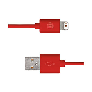 Mojue iPhone Şarj Kablosu Kırmızı -1