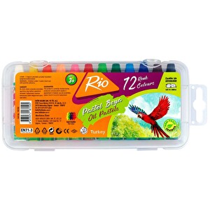Rio Çantalı Pastel Boya 12'li -1