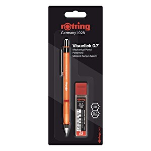 Rotring Visuclick Versatil 0.7 Uçlu Kalem + 2B Uç Hediye Canlı Renkli Kalem -1