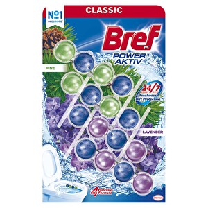 Bref Power Aktiv Lavanta Pack Tuvalet Bloğu 4'lü -1