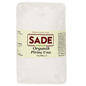 Sade Organik Pirinç Unu 500 g -1
