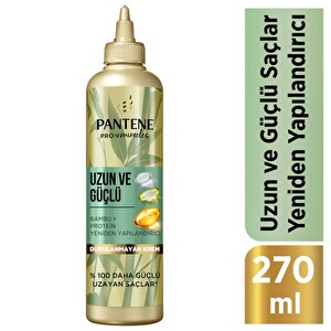 Pantene Bambu Ve Biyotinli Uzun Ve Güçlü Saçlar Durulanmayan Saç Kremi 270 ml - 1