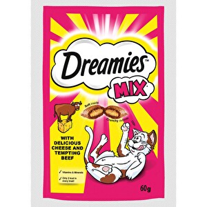 Dreamies Mix Sığırlı & Peynirli Kedi Ödül Maması 60 G -1
