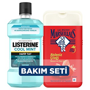 Listerine Lpm Duş Jeli Akdeniz Çileği Cool Mint 2'li Set -1