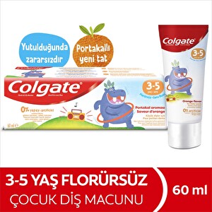 Colgate 3-5 Yaş Nane Aromalı Florürsüz Çocuk Diş Macunu 60 ml -1