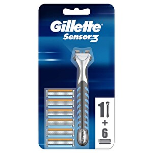 Gillette Sensor3 Tıraş Makinesi +6 Bıçak -1