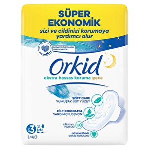 Orkid Extra Hassas Super Eko Gece 14'lü - 1