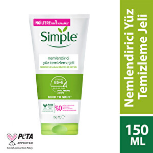 Simple Kind To Skin Nemlendirici YÃ¼z Temizleme Jeli B5+E Vitamini 150 Ml -1