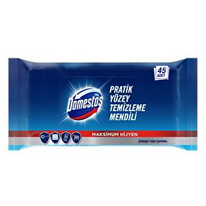 Domestos Yüzey Temizleme Mendili Maksimum Hijyen 45'li -1