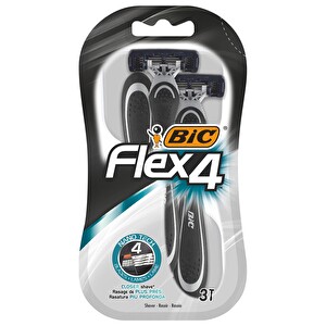 Bic Flex4 4 Bıçaklı Tıraş Bıçağı 3 Parça Paket -1
