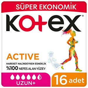 Kotex Ultra Active Süper Ekonomik Uzun 16'lı - 1