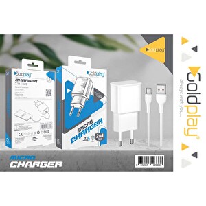 Goldplay Micro Kablo - Ev Priz 2in1 Set -1
