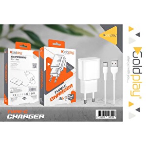 Goldplay Type C Kablo - Ev Priz 2in1 Set -1