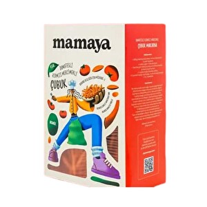 Mamaya Organik Domatesli& Kırmızı Mercimekli İnce Çubuk Makarna 300 g -1