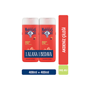 Le Petit Marseillais Akdeniz Çileği 400 ml 2'li Duş Jeli -1