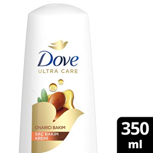 Dove Ultra Care Saç Bakım Kremi Onarıcı Bakım Argan Yağı 350 ml -1