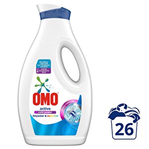 Omo Sıvı Active Cold Power Beyazlar ve Renkliler İçin Çamaşır Deterjanı 1690 ml -1