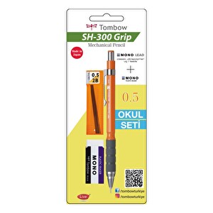 Tombow Sh-300 Grip Kurşun Kalem 0-5 Turuncu -1