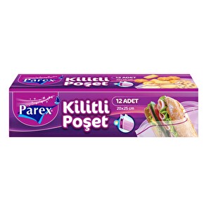 Parex Kilitli Poşet Küçük Boy 12'li -1