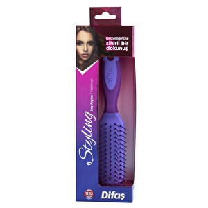 Difaş 67 Styling Saç Fırça Kaucuk Saplı -1