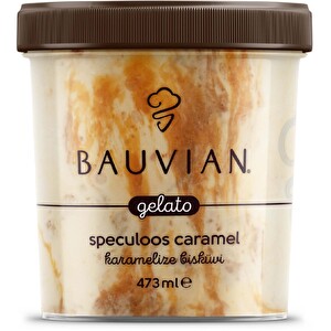 Bauvıan Karamelize Bisküvili Dondurma 473 ml - 1