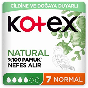 Kotex Natural Ultra Tekli Paket Normal 7'Li -1