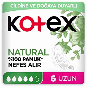 Kotex Natural Ultra Tekli Paket Uzun 6'lı -1