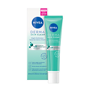 Nivea Derma Skin Clear Night Exfoliator ArÄ±ndÄ±rÄ±cÄ± Krem 40 Ml -1