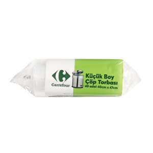 Carrefour Küçük Boy Çöp Torbası 40'lı 40x47cm -1