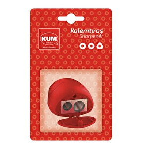 Kum Çift Delikli Hazneli Kalemtıraş 2in1 K2 -1