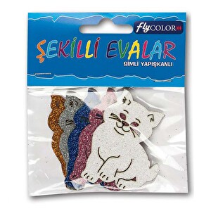 Flynet Eva Şekilli Simli Yapışkanlı -1