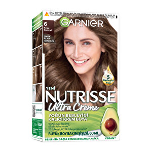 Garnier Nutrisse Yoğun Besleyici Kalıcı Krem Saç Boyası 6 Koyu Karamel -1