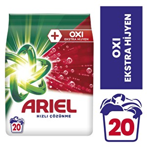 Ariel OXİ Toz Çamaşır Deterjanı 3 kg 20 Yıkama Beyaz -1