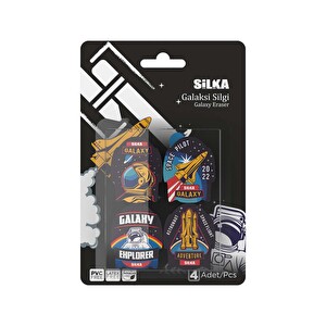 Silka Galaksi Şekilli Silgi 4'lü - 1