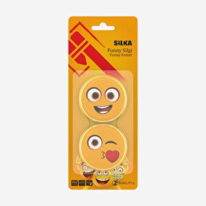 Silka Funny Büyük Boy Şekilli Silgi 2'li -1