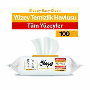 Sleepy Easy Clean Arap Sabunu Katkılı Yüzey Temizlik Havlusu 100 Yaprak -1