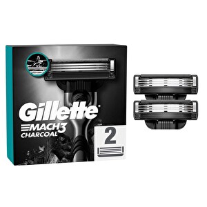 Gillette Mach 3 Charcoal 2'li Bıçak -1
