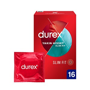 Durex Yakın Hisset Slim Fit Prezervatif 16'lı -1