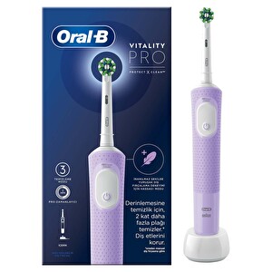 Oral-B Vitality Pro Koruma Temizlik Lila Şarjlı Diş Fırçası - 1
