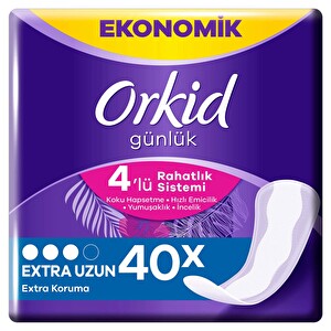 Orkid Günlük Ekstra Uzun Hijyenik Ped 40'lı -1